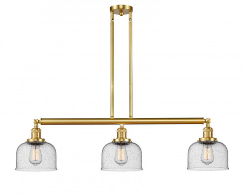 Bell - 3 Light - 41 inch - Satin Gold - Stem Hung - Adjustable Island Light (3442|213-SG-G74)