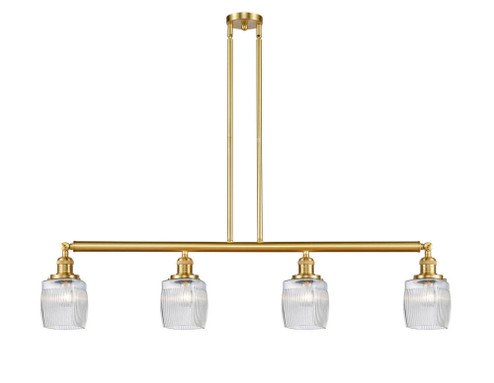 Colton - 4 Light - 50 inch - Satin Gold - Stem Hung - Adjustable Island Light (3442|214-SG-G302)