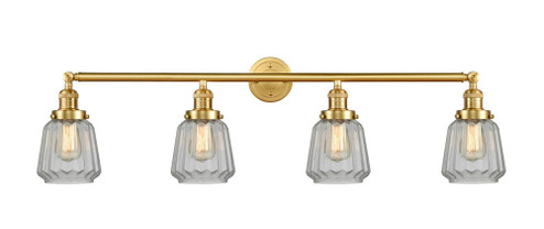 Chatham - 4 Light - 42 inch - Satin Gold - Adjustable Bath Vanity Light (3442|215-SG-G142)
