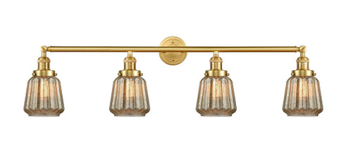Chatham - 4 Light - 42 inch - Satin Gold - Adjustable Bath Vanity Light (3442|215-SG-G146)