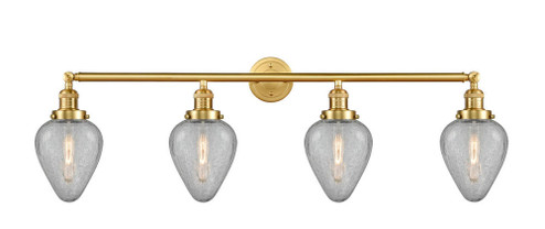Geneseo - 4 Light - 43 inch - Satin Gold - Adjustable Bath Vanity Light (3442|215-SG-G165)