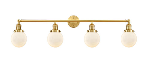 Beacon - 4 Light - 42 inch - Satin Gold - Adjustable Bath Vanity Light (3442|215-SG-G201-6-LED)