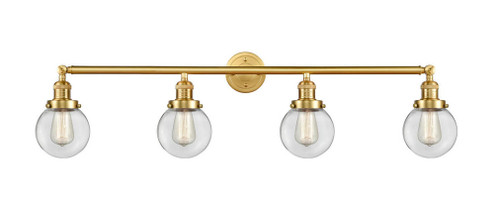 Beacon - 4 Light - 42 inch - Satin Gold - Adjustable Bath Vanity Light (3442|215-SG-G202-6-LED)