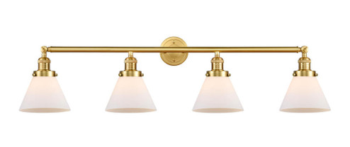 Cone - 4 Light - 44 inch - Satin Gold - Adjustable Bath Vanity Light (3442|215-SG-G41)