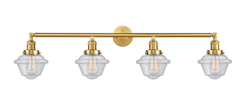 Oxford - 4 Light - 46 inch - Satin Gold - Adjustable Bath Vanity Light (3442|215-SG-G534-LED)