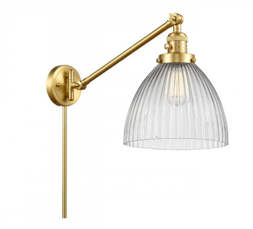 Seneca Falls - 1 Light - 10 inch - Satin Gold -Adjustable Swing Arm (3442|237-SG-G222)