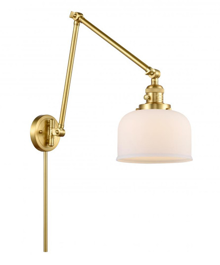 Bell - 1 Light - 8 inch - Satin Gold -Adjustable Swing Arm (3442|238-SG-G71)