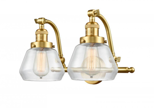 Fulton - 2 Light - 18 inch - Satin Gold - Adjustable Bath Vanity Light (3442|515-2W-SG-G172-LED)