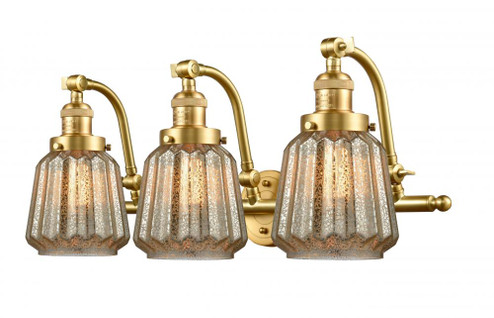 Chatham - 3 Light - 28 inch - Satin Gold - Adjustable Bath Vanity Light (3442|515-3W-SG-G146)
