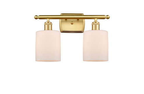 Cobbleskill - 2 Light - 15 inch - Satin Gold - Bath Vanity Light (3442|516-2W-SG-G111)