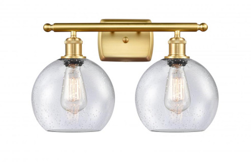Athens - 2 Light - 18 inch - Satin Gold - Bath Vanity Light (3442|516-2W-SG-G124-LED)