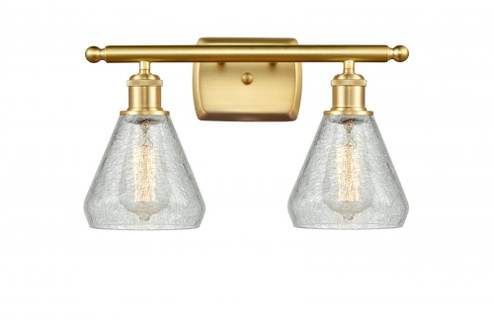 Conesus - 2 Light - 16 inch - Satin Gold - Bath Vanity Light (3442|516-2W-SG-G275)