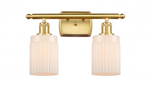 Hadley - 2 Light - 15 inch - Satin Gold - Bath Vanity Light (3442|516-2W-SG-G341)