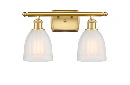 Brookfield - 2 Light - 16 inch - Satin Gold - Bath Vanity Light (3442|516-2W-SG-G441-LED)