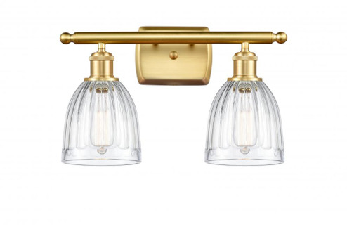 Brookfield - 2 Light - 16 inch - Satin Gold - Bath Vanity Light (3442|516-2W-SG-G442-LED)