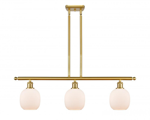 Belfast - 3 Light - 36 inch - Satin Gold - Cord hung - Island Light (3442|516-3I-SG-G101)