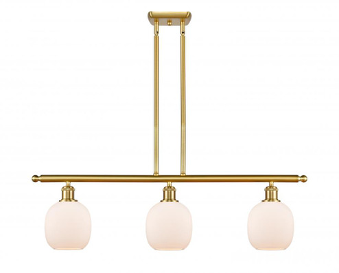 Belfast - 3 Light - 36 inch - Satin Gold - Stem hung - Island Light (3442|516-3I-SG-G101-LED)