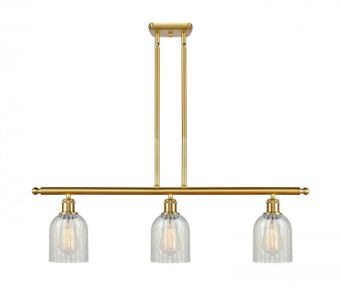 Caledonia - 3 Light - 36 inch - Satin Gold - Stem hung - Island Light (3442|516-3I-SG-G2511)