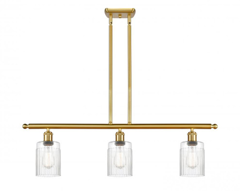 Hadley - 3 Light - 36 inch - Satin Gold - Stem hung - Island Light (3442|516-3I-SG-G342-LED)