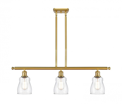 Ellery - 3 Light - 36 inch - Satin Gold - Stem hung - Island Light (3442|516-3I-SG-G392-LED)