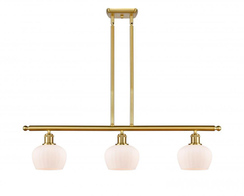 Fenton - 3 Light - 36 inch - Satin Gold - Stem hung - Island Light (3442|516-3I-SG-G91-LED)