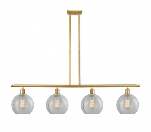 Athens - 4 Light - 48 inch - Satin Gold - Cord hung - Island Light (3442|516-4I-SG-G125)