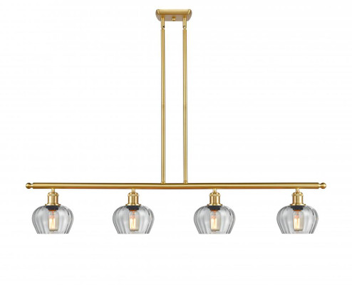 Fenton - 4 Light - 48 inch - Satin Gold - Stem hung - Island Light (3442|516-4I-SG-G92-LED)