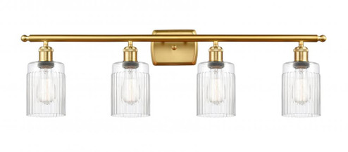 Hadley - 4 Light - 35 inch - Satin Gold - Bath Vanity Light (3442|516-4W-SG-G342-LED)