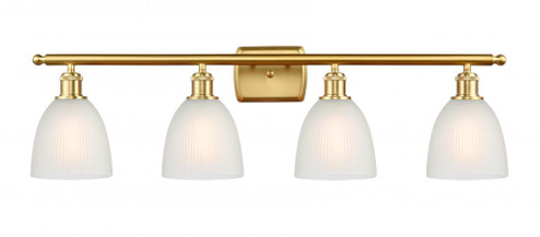 Castile - 4 Light - 36 inch - Satin Gold - Bath Vanity Light (3442|516-4W-SG-G381-LED)