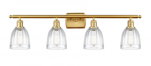 Brookfield - 4 Light - 36 inch - Satin Gold - Bath Vanity Light (3442|516-4W-SG-G442-LED)