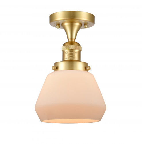 Fulton - 1 Light - 7 inch - Satin Gold - Semi-Flush Mount (3442|517-1CH-SG-G171)