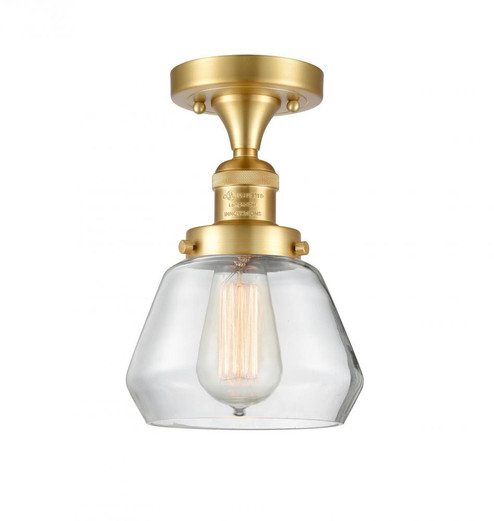 Fulton - 1 Light - 7 inch - Satin Gold - Semi-Flush Mount (3442|517-1CH-SG-G172)