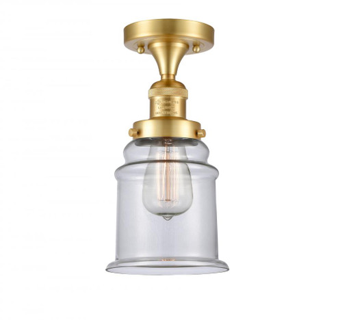 Canton - 1 Light - 6 inch - Satin Gold - Semi-Flush Mount (3442|517-1CH-SG-G182)