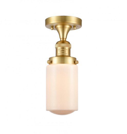 Dover - 1 Light - 5 inch - Satin Gold - Semi-Flush Mount (3442|517-1CH-SG-G311)