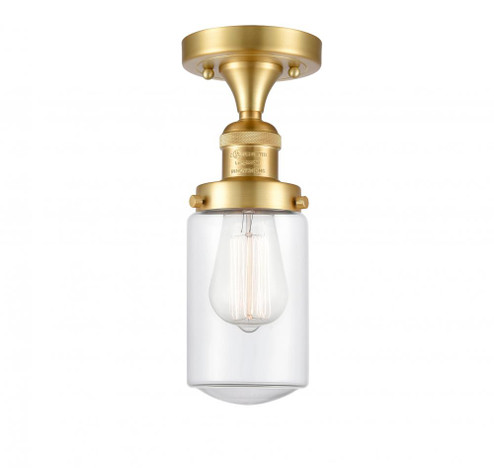 Dover - 1 Light - 5 inch - Satin Gold - Semi-Flush Mount (3442|517-1CH-SG-G312)