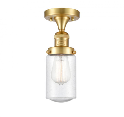 Dover - 1 Light - 5 inch - Satin Gold - Semi-Flush Mount (3442|517-1CH-SG-G314-LED)