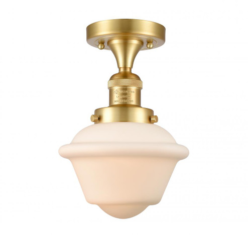 Oxford - 1 Light - 8 inch - Satin Gold - Semi-Flush Mount (3442|517-1CH-SG-G531)
