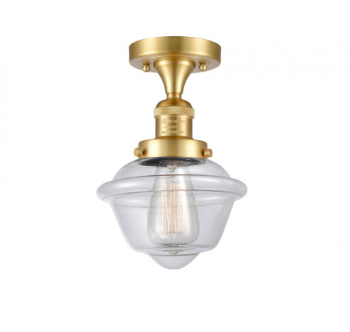 Oxford - 1 Light - 8 inch - Satin Gold - Semi-Flush Mount (3442|517-1CH-SG-G532)