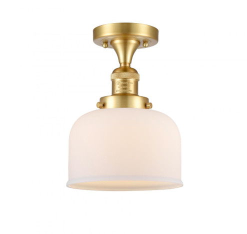Bell - 1 Light - 8 inch - Satin Gold - Semi-Flush Mount (3442|517-1CH-SG-G71-LED)