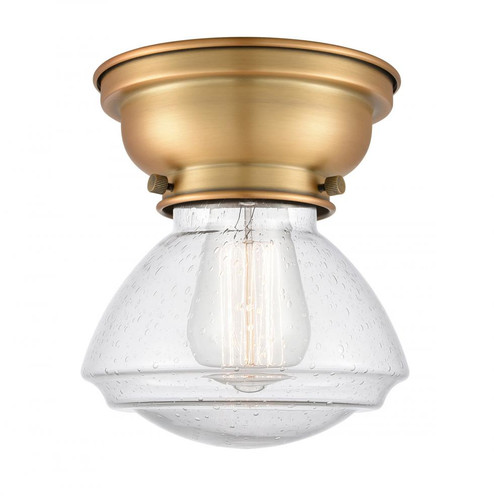 Olean - 1 Light - 7 inch - Brushed Brass - Flush Mount (3442|623-1F-BB-G324-LED)