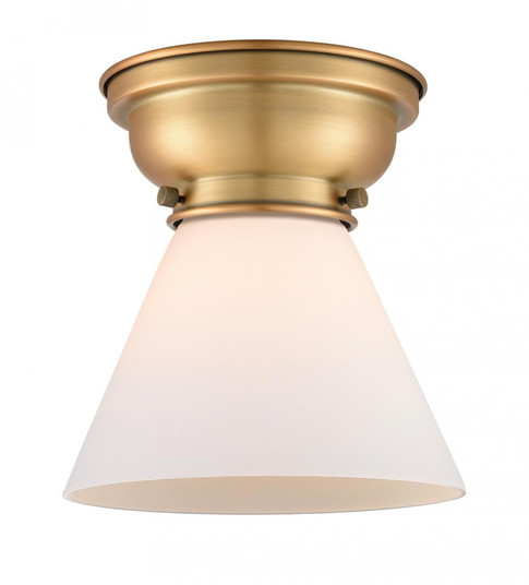 Cone - 1 Light - 8 inch - Brushed Brass - Flush Mount (3442|623-1F-BB-G41-LED)