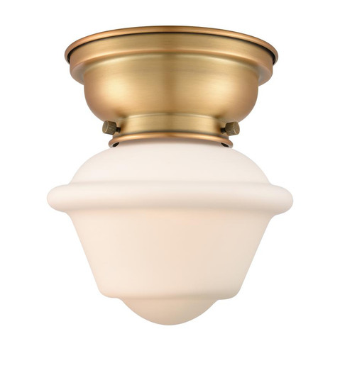 Oxford - 1 Light - 8 inch - Brushed Brass - Flush Mount (3442|623-1F-BB-G531-LED)