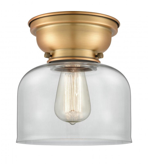 Bell - 1 Light - 8 inch - Brushed Brass - Flush Mount (3442|623-1F-BB-G72-LED)
