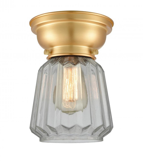 Chatham - 1 Light - 7 inch - Satin Gold - Flush Mount (3442|623-1F-SG-G142-LED)
