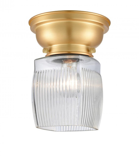 Colton - 1 Light - 6 inch - Satin Gold - Flush Mount (3442|623-1F-SG-G302)