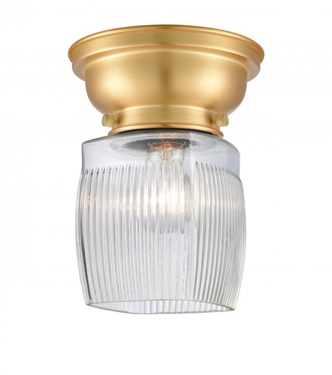 Colton - 1 Light - 6 inch - Satin Gold - Flush Mount (3442|623-1F-SG-G302-LED)