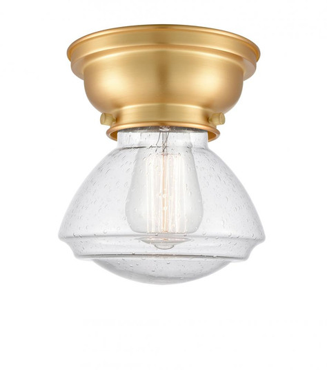 Olean - 1 Light - 7 inch - Satin Gold - Flush Mount (3442|623-1F-SG-G324)