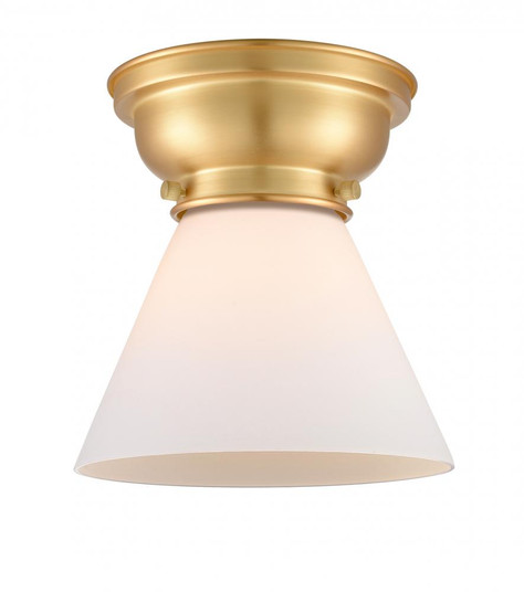 Cone - 1 Light - 8 inch - Satin Gold - Flush Mount (3442|623-1F-SG-G41)