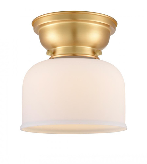 Bell - 1 Light - 8 inch - Satin Gold - Flush Mount (3442|623-1F-SG-G71-LED)
