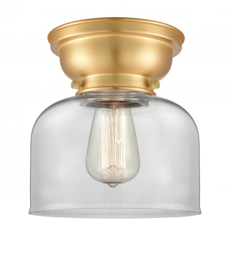 Bell - 1 Light - 8 inch - Satin Gold - Flush Mount (3442|623-1F-SG-G72-LED)